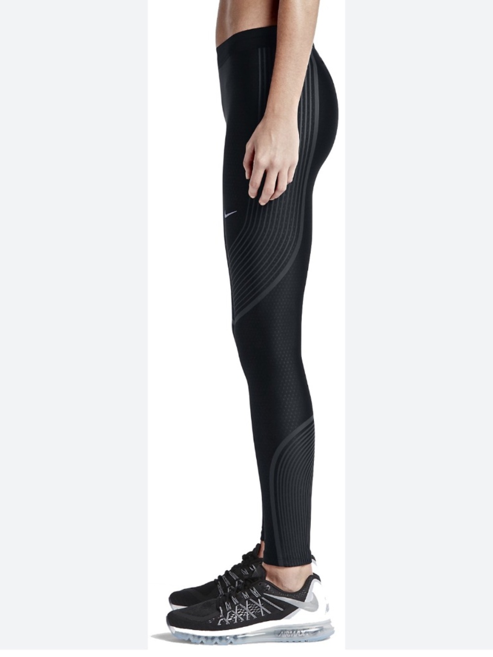Nike Power Speed Flash Running Tights - Reflective Compression Leggings - Women’